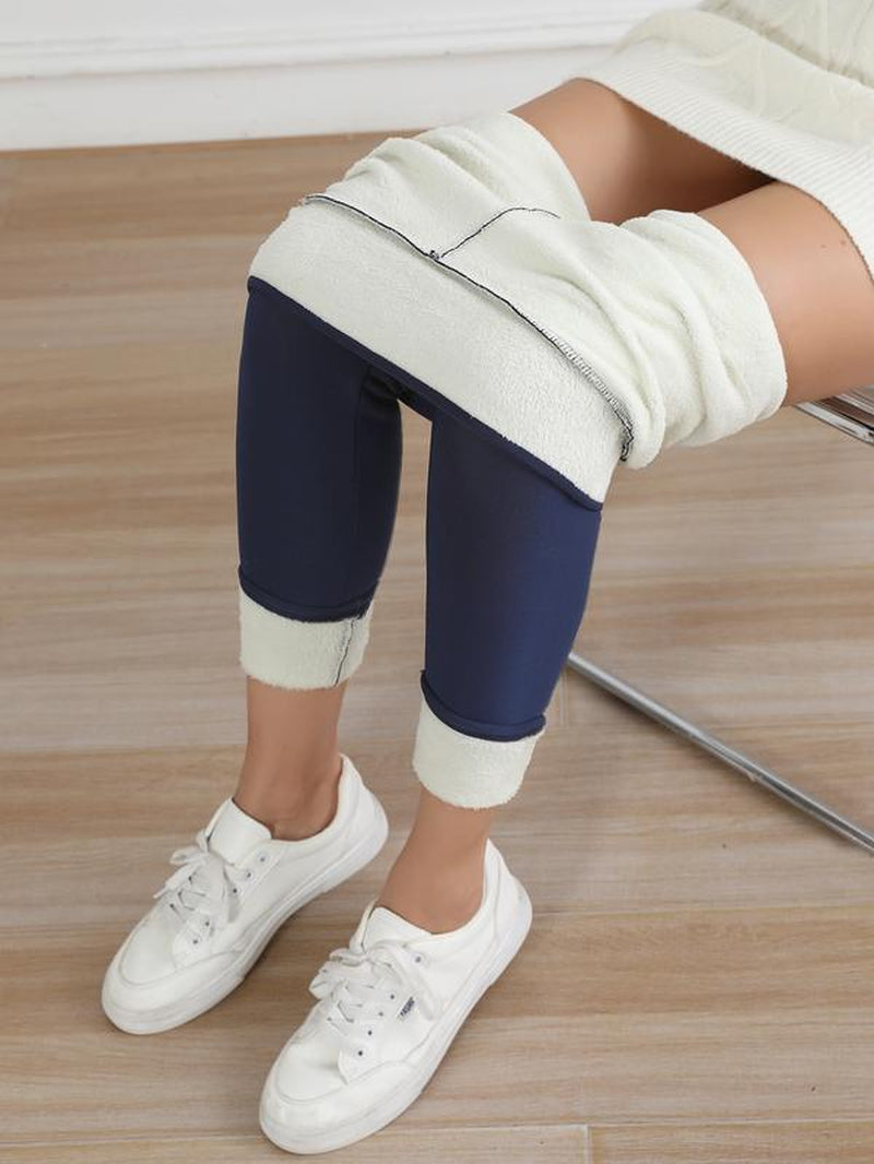 CHRLEISURE 1/3PCS Winter Thick Warm Fleece Lined Leggings for Cold Weather High Waist Women'S Cozy Workout Wear Fleece Pants for Yoga Riding Casual Wear