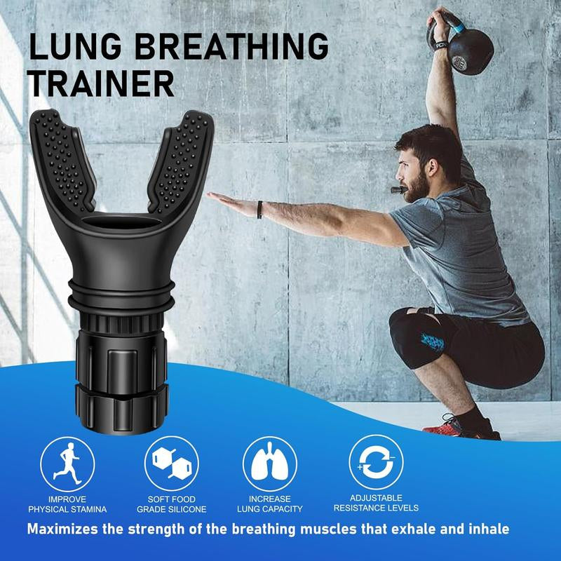 3 PCS 1PC Enhance Training Effectiveness, Portable Muscle Trainer, Breath Booster, Breathing Trainer,Accelerate Fat Burning, Portable Breathing Trainer Adjustable Trainer for Oral and Muscular Exercise