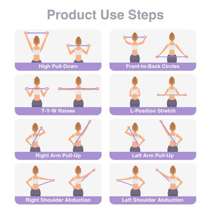 Figure 8 Resistance Bands for Women Men 8 Shaped Silicone Material Original Stretch Band for Arms Chest Expander Yoga Gym Fitness Home Workout Quick Effective Workouts Ergonomic Design Skin Friendly Portable Full Body Toning