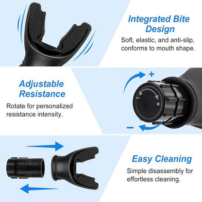 3 PCS 1PC Enhance Training Effectiveness, Portable Muscle Trainer, Breath Booster, Breathing Trainer,Accelerate Fat Burning, Portable Breathing Trainer Adjustable Trainer for Oral and Muscular Exercise