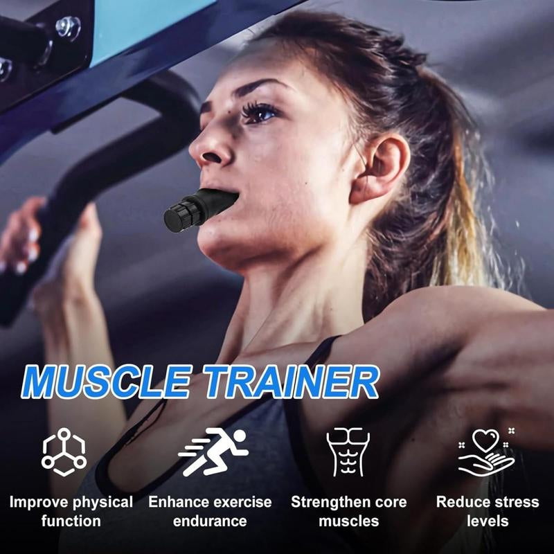 3 PCS 1PC Enhance Training Effectiveness, Portable Muscle Trainer, Breath Booster, Breathing Trainer,Accelerate Fat Burning, Portable Breathing Trainer Adjustable Trainer for Oral and Muscular Exercise