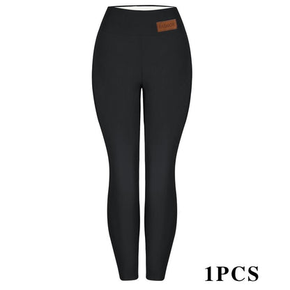 CHRLEISURE 1/3PCS Winter Thick Warm Fleece Lined Leggings for Cold Weather High Waist Women'S Cozy Workout Wear Fleece Pants for Yoga Riding Casual Wear
